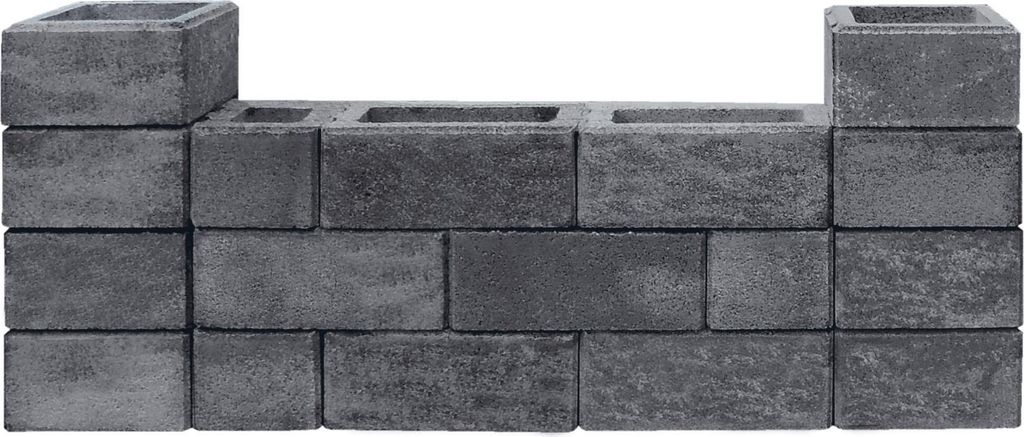 Mauerstein iBrixx System Normalstein quarzit 50 cm x 25 cm Produktbild 