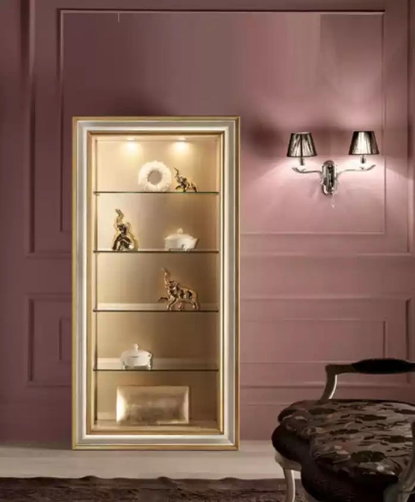 Wohnzimmer Vitrine Bücher Regal Glasschrank Klassische Möbel Regale Neu