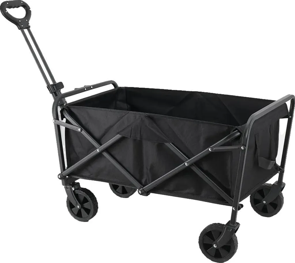 Chariot de transport acier robuste - Charge 80kg et pneus tout-terrain