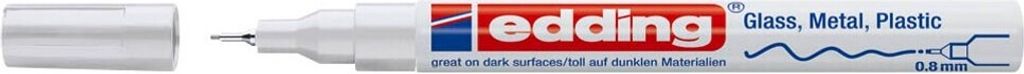 Edding 780, Weiß, Feine Spitze, Weiß, Aluminium, Fein, 0,8 Produktbild 