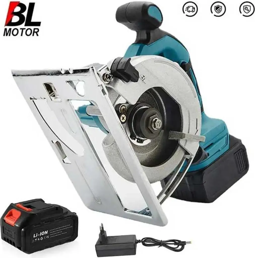 Scie circulaire sans fil avec lame 125mm et batterie Li-ion incluse