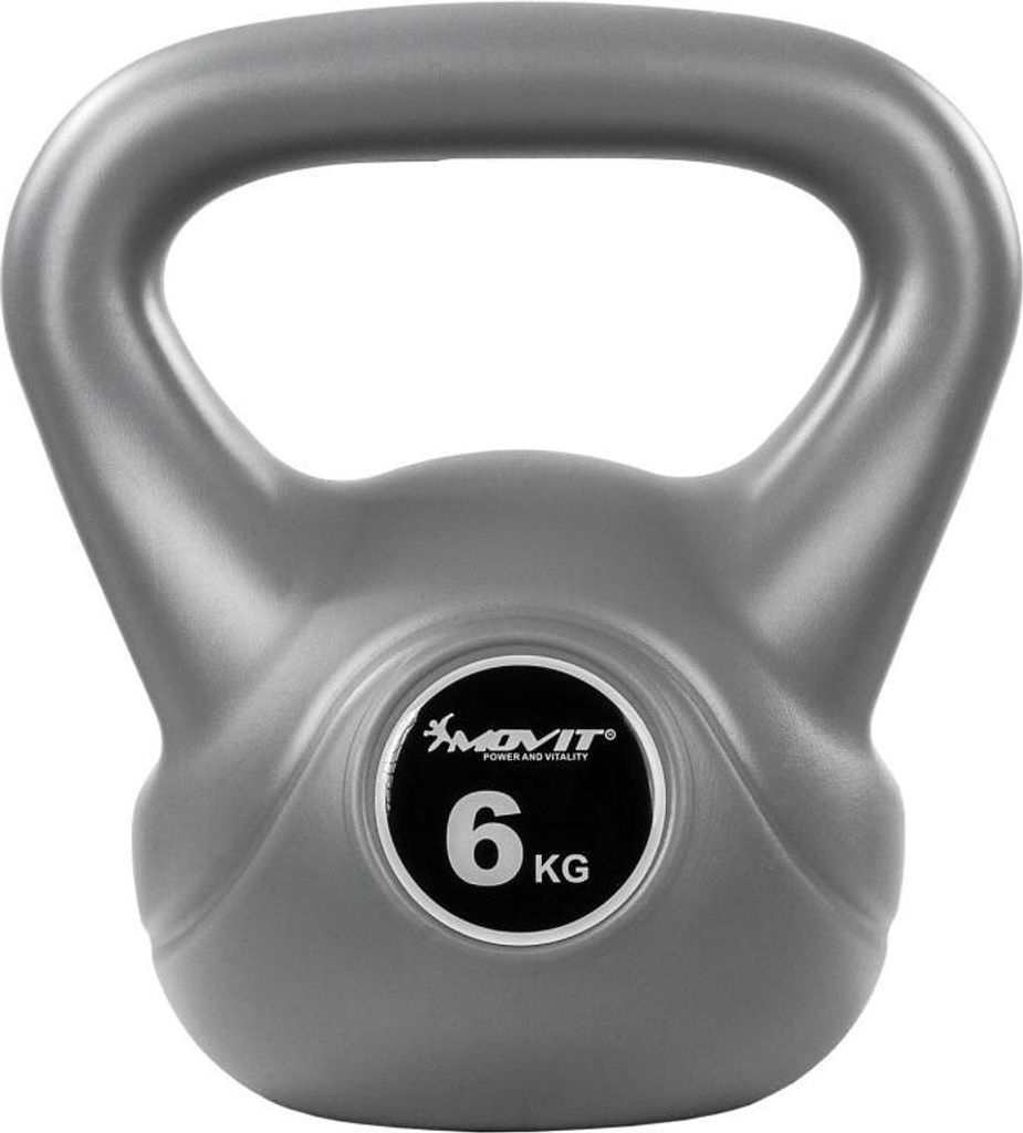 Kettlebell Hantle szare - 6 kg Zdjęcie produktu 