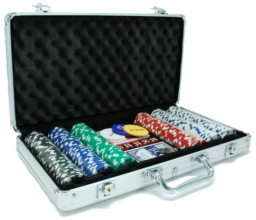 Mallette de Poker HOT Games 300 Jetons 11g en Aluminium Haute Qualité