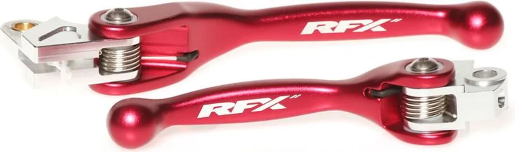 Leviers de commande RFX Race rouge pour pilotage enduro et motocross