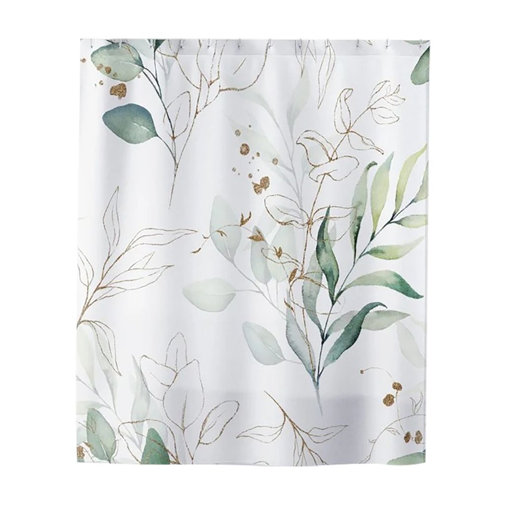 Duschvorhang klarer Druck tränenresistente wasserdichte Badewanne Duschvorhang für Zuhause-D