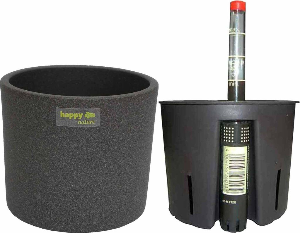 Set3 Keramik Hydro Blumentopf Madeira 09/07 grau + Produktbild 