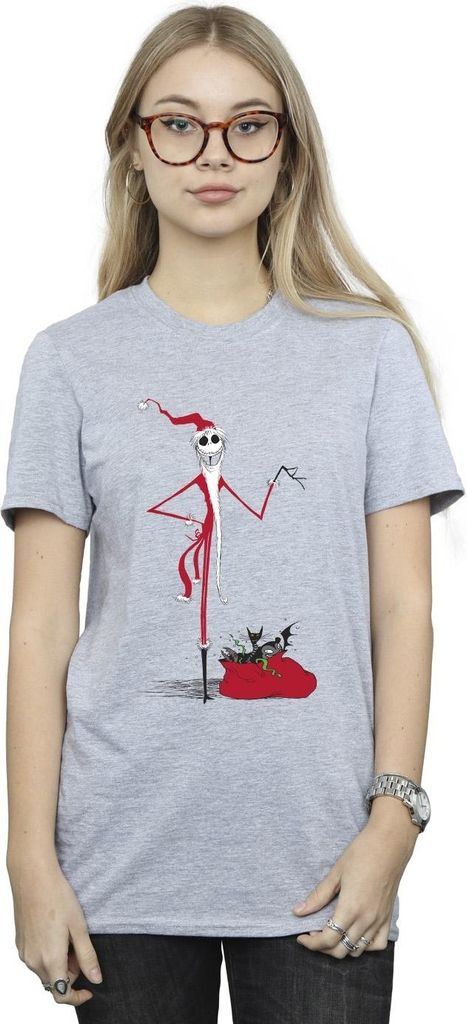 The Nightmare Before Christmas - T-Shirt für Damen BI41658 (XXL) (Grau)