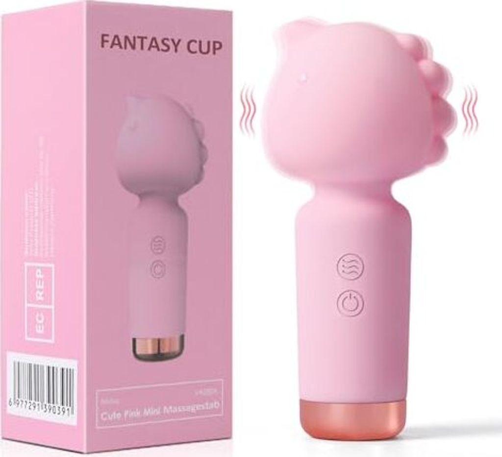 Mini Massagestab Silikon Stärker Massagegerät mit 10 Vibrationsmodi,Massagegerät Rücken Bump-Design für Frauen,Wasserdicht Elektrische
