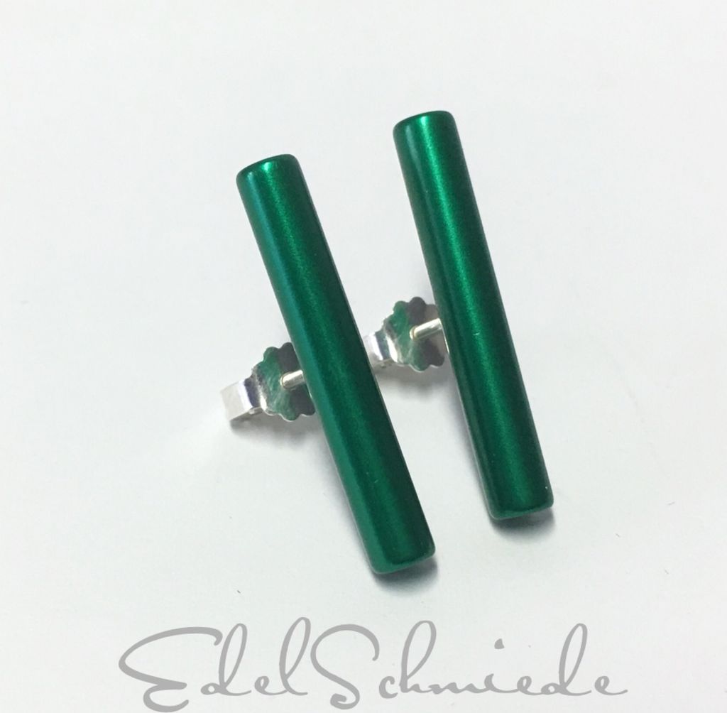 Edelschmiede925 Ohrstecker in eloxiertem Aluminium mit Produktbild 