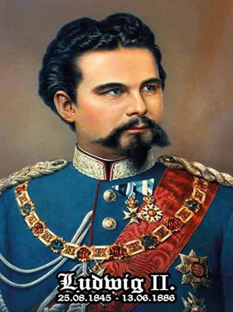 vianmo Holzschild 40x30 cm Portrait Nostalgie König Ludwig II