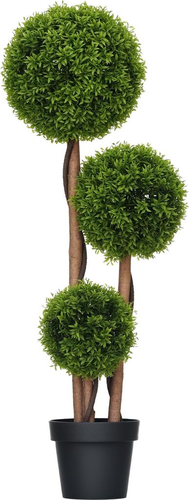 HOMCOM Künstlicher Buchsbaum groß 110cm, UV-beständige Produktbild 