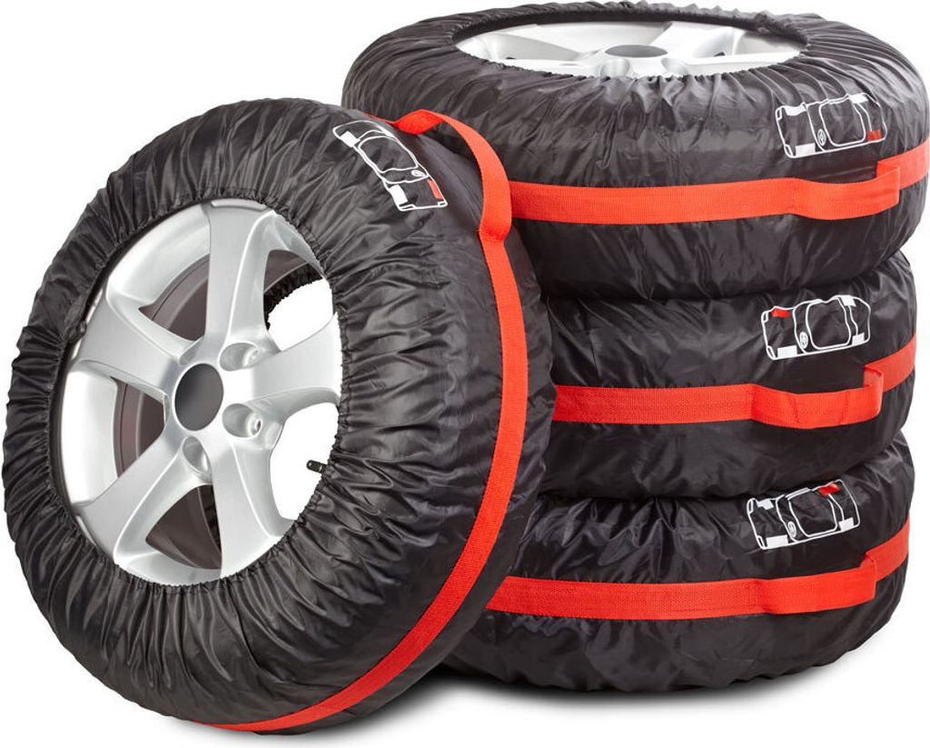 Radkappen, Autoreifen 13-16" 4-tlg. - Set mit Haltern und Markierungen