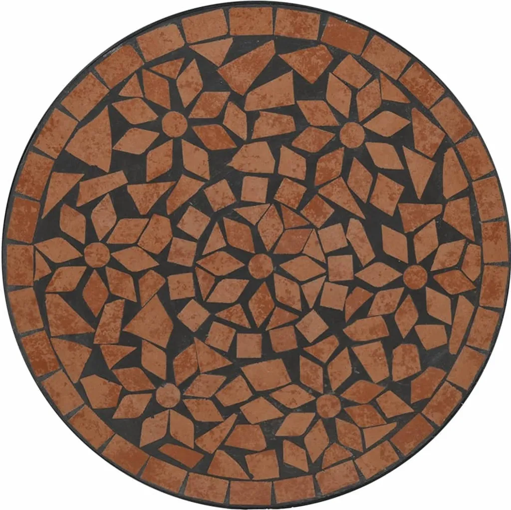 Petite table bistrot Ø60 cm mosaïque céramique résistante aux intempéries - 5