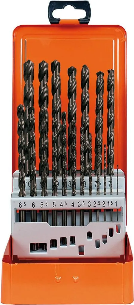 Coffret forets métal HSS-G rectifiés 19 pièces pour perçage de précision