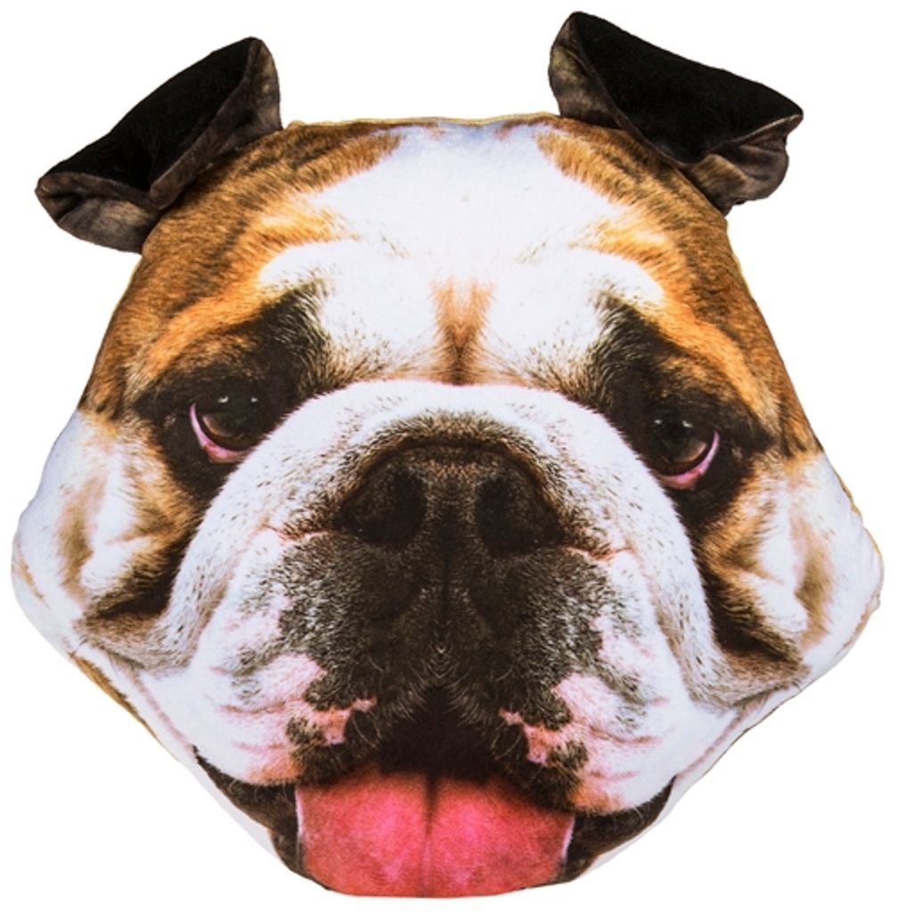 Kissenbezug mit Bild Englische Bulldogge Hund Fun Deko 