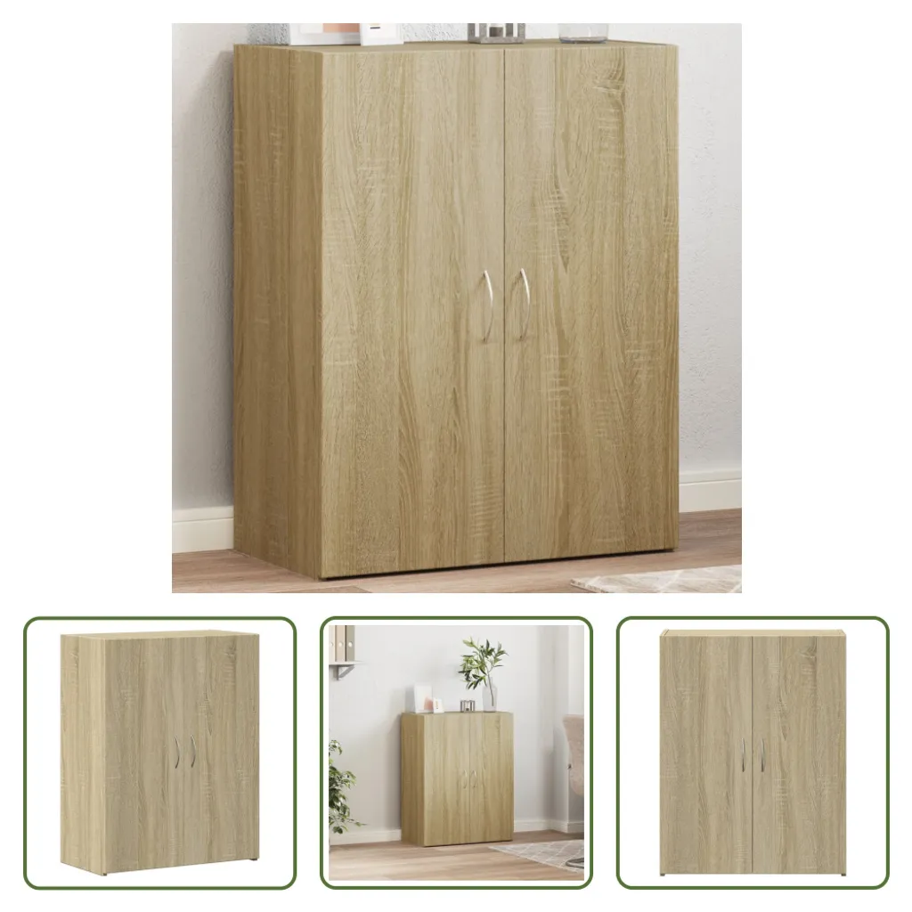 Schedario Rovere Sonoma 60x32x77,5 cm - Mobile Ufficio Professionale