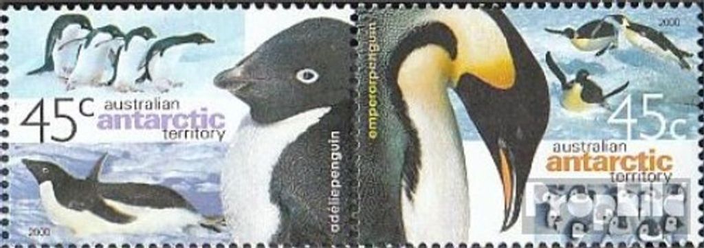 Briefmarken Austral. Gebiete Antarktis 2000 Mi 123-124 Paar (kompl.Ausg.) FDC Pinguine