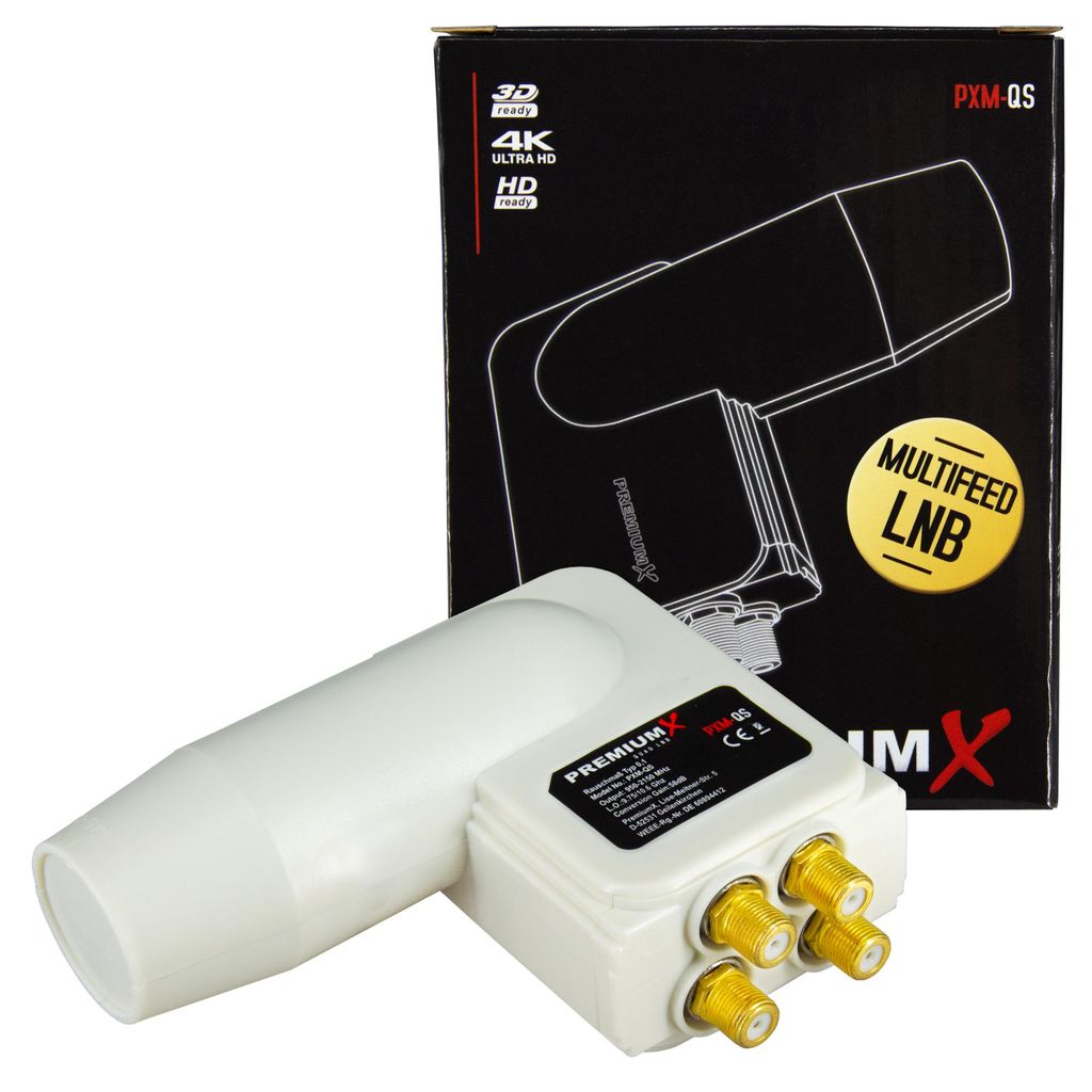 PremiumX PXM-QS Quad 3° Rocket schmal LNB Slim für 4 Produktbild 