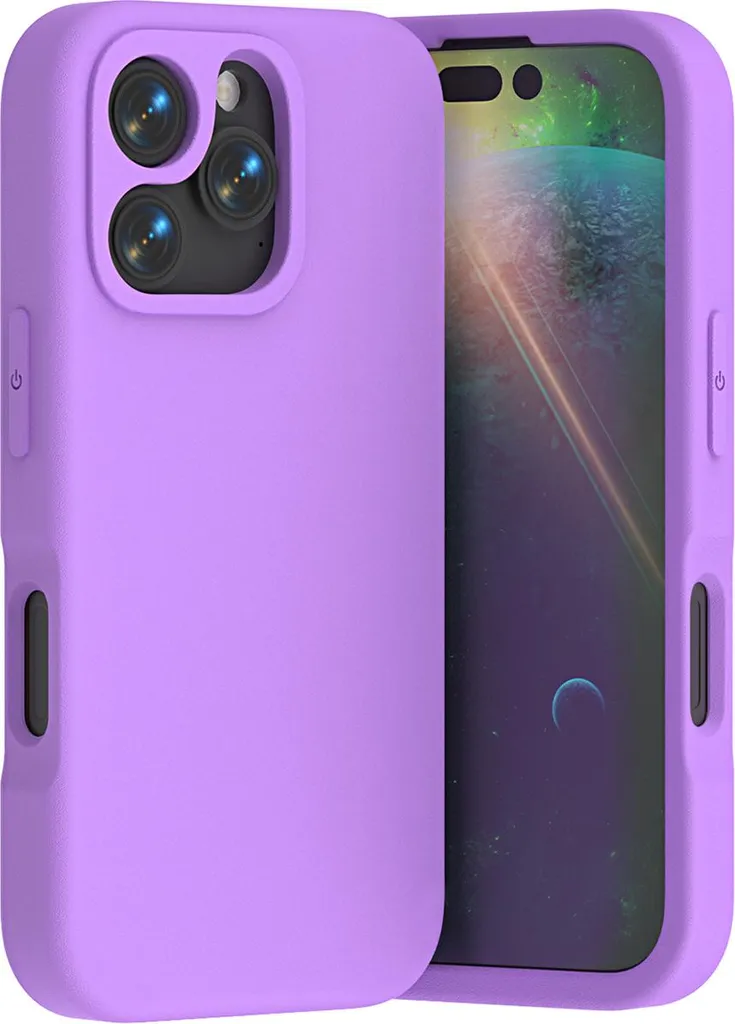 Cover iPhone 16 Pro Max EVA Viola - Custodia Antiurto Leggera Morbida