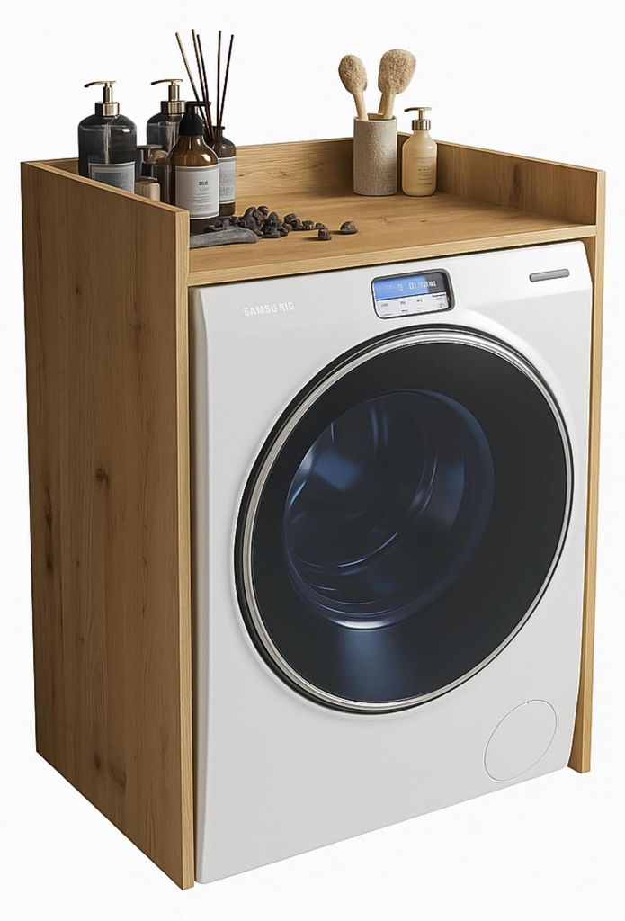 INNOVAHOME Wasmachinekast, bovenkast, badkamermeubel, Productafbeelding 