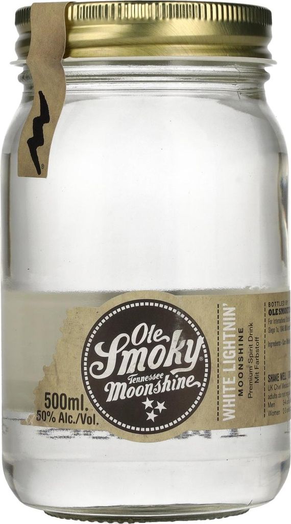 Ole Smoky Tennessee Moonshine WHITE LIGHTNIN' 50% Vol. 0,5l Image du produit 