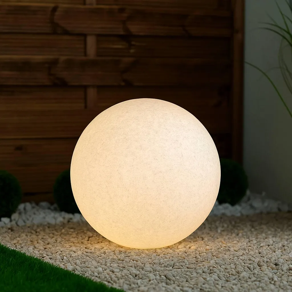 Lampe Boule Extérieure Étanche 40cm IP44 E27 Solution Balisage Jardin - 13