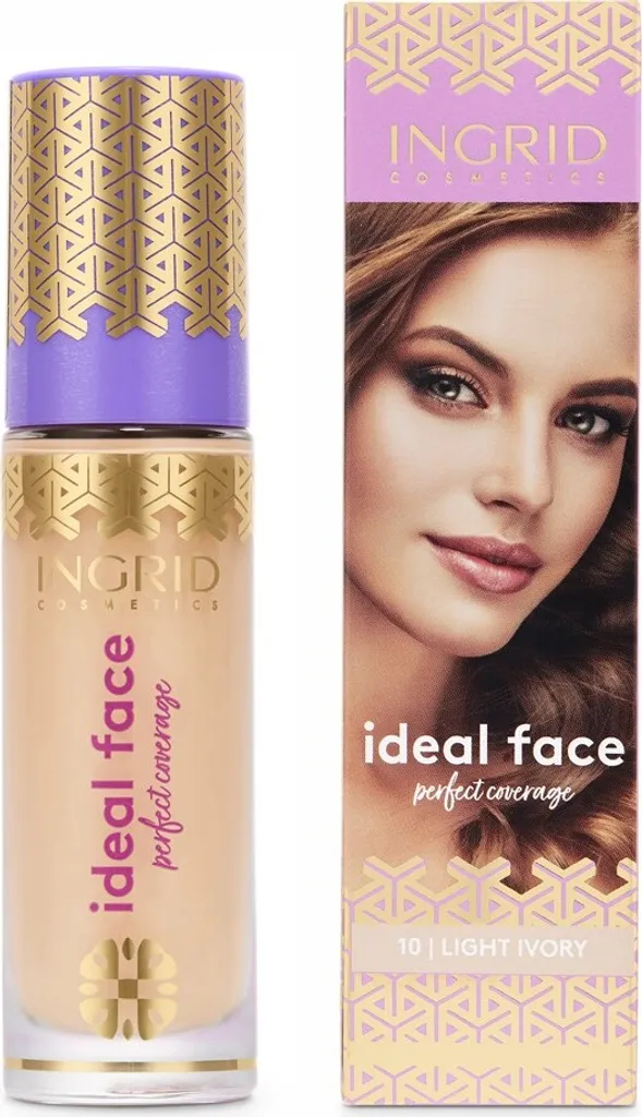 INGRID IDEAL FACE nr 10 Ivoire clair fluide longue tenue haute couvrance