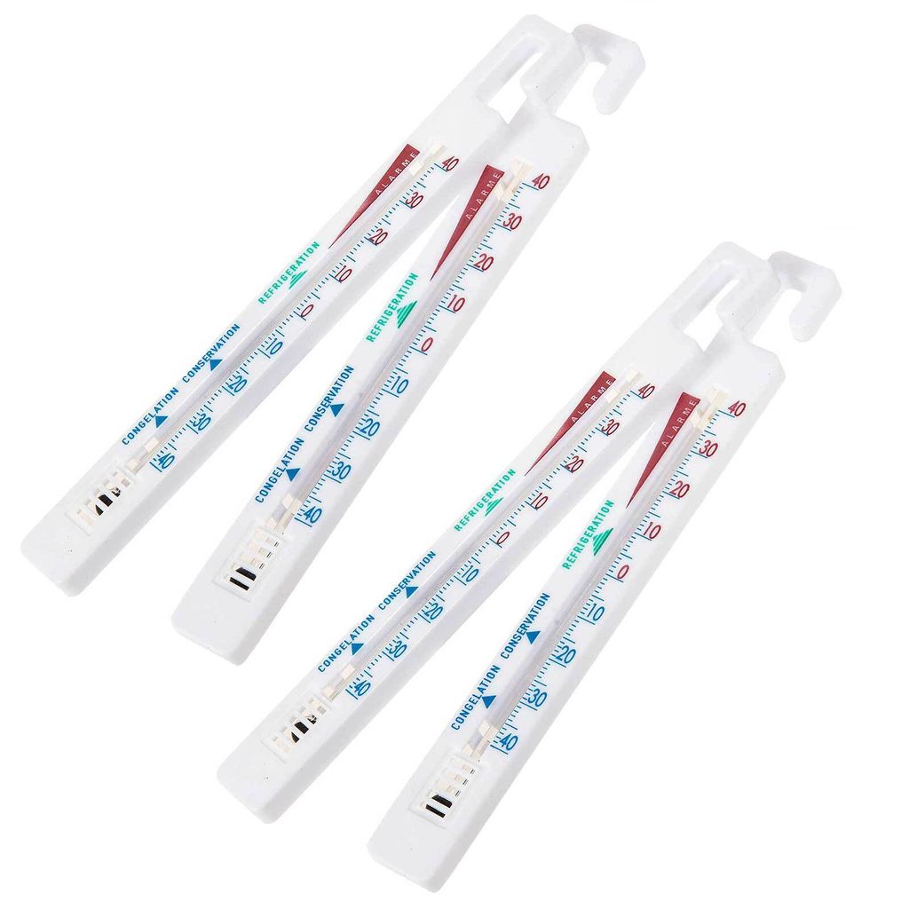 Lantelme Kühlschrankthermometer Set - 4 Stück Analoge Thermometer Für Kühlschrank & Gefrierschrank