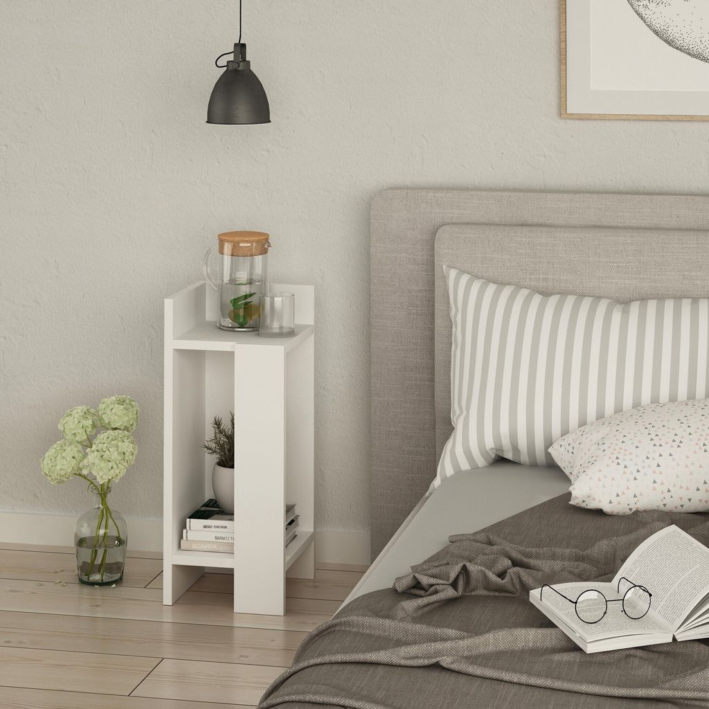 Skye Decor, Elos left - White, Nachttische & -schränke, Produktbild 