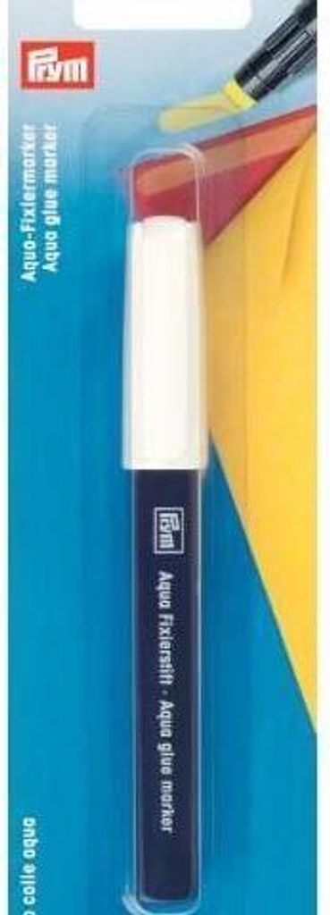 PRYM Aqua-Fixiermarker, Klebestift zum Fixieren von Borten, Spitzen und Reißverschlüssen