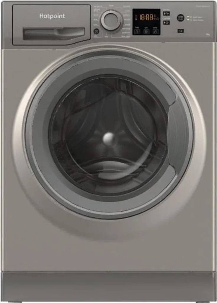 Lave-linge Hotpoint 9kg Graphite - Élimine les Taches et Réduit le Bruit