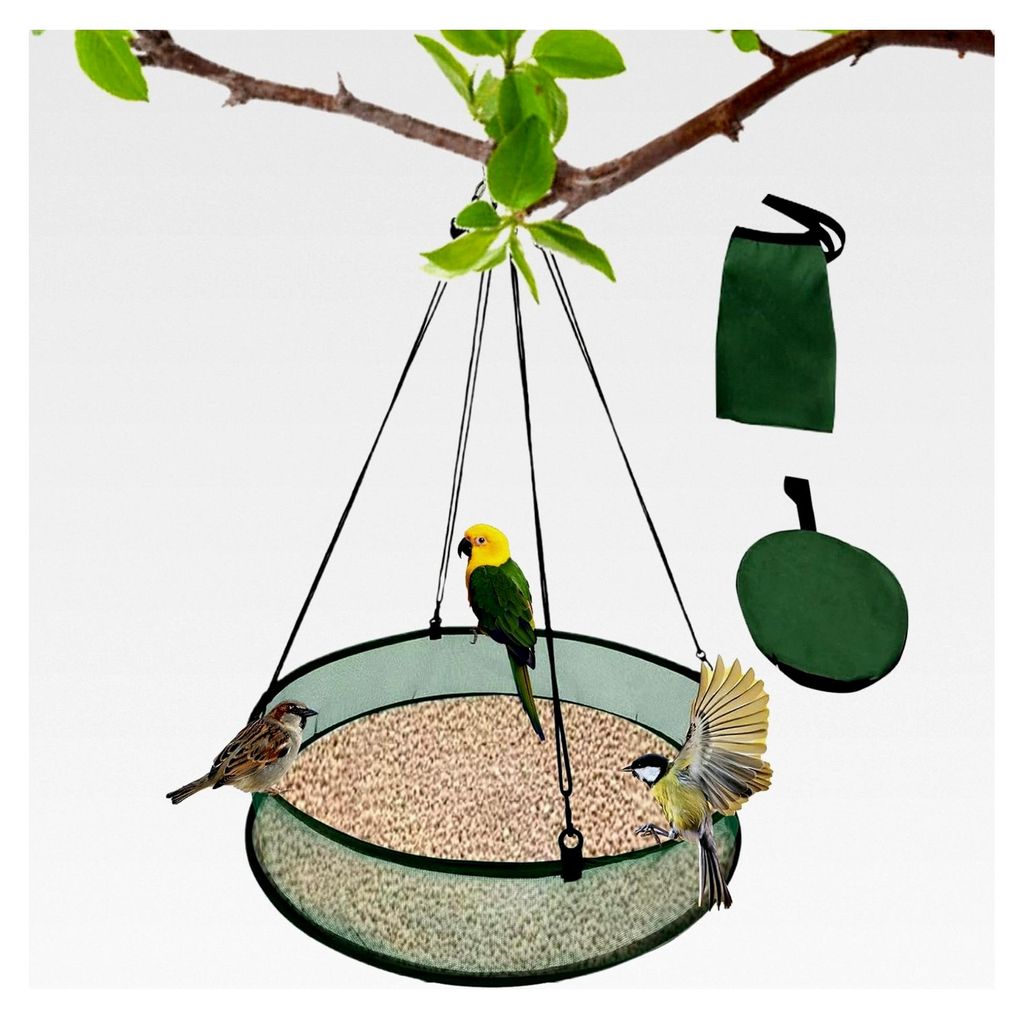 Vogelfutter Auffangschale für Vogelhäuschen, große Futterplatzschale, Vogel Futterfänger-Tablett, fallendes Samen-Tablett, platzsparender Vogel...