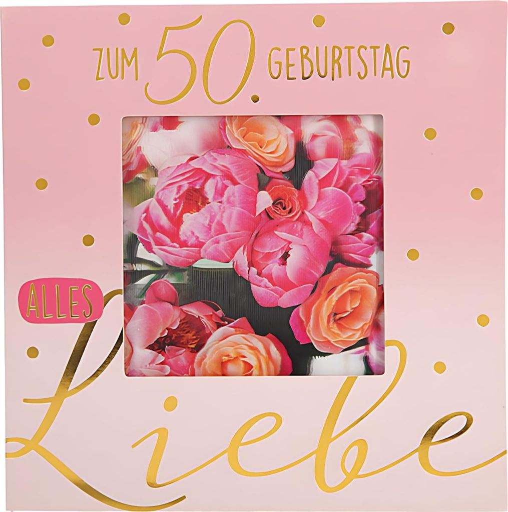 3D Klappkarte Musik Motiv 5 - Zum 50. Geburtstag alles Produktbild 