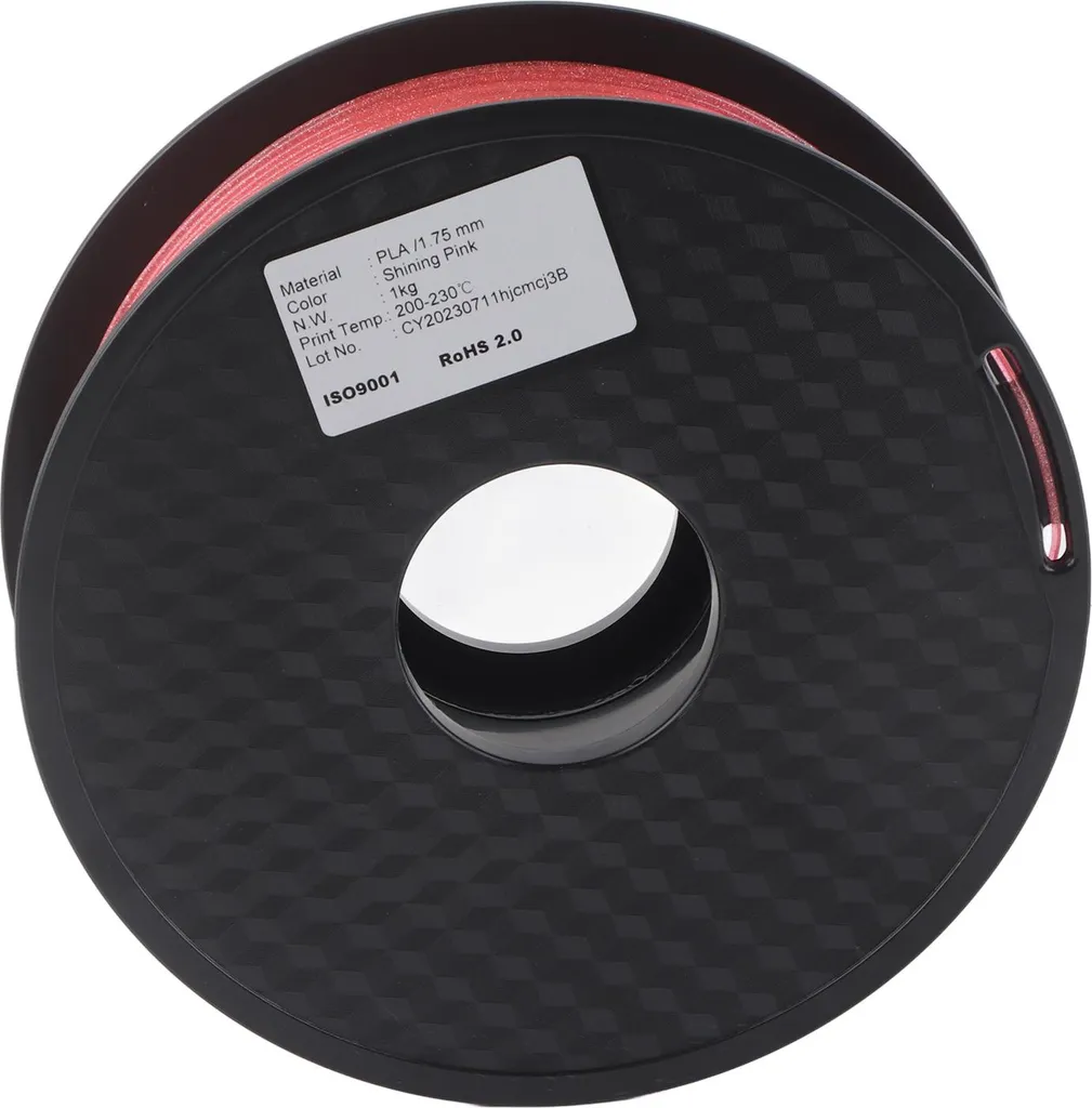 Consommable Impression 3D Filament PLA Rose Pailleté Haute Qualité - 3