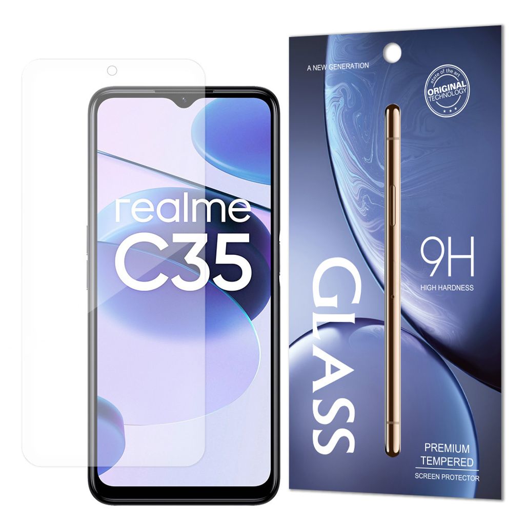 9H gehärtetes Glas für Realme C35 / C30 / C30s / C33