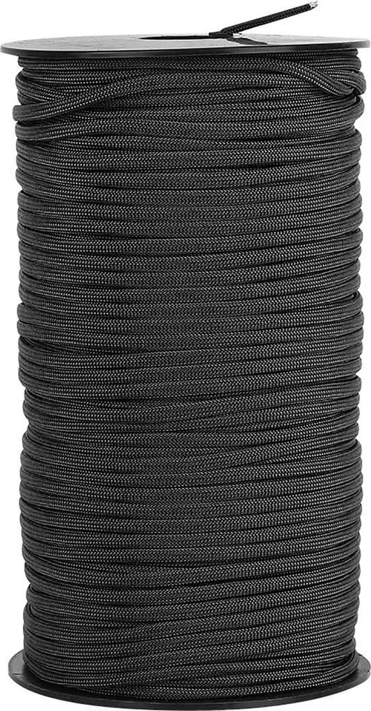 Corde de survie de 100m noire pour parachute de roche et secours