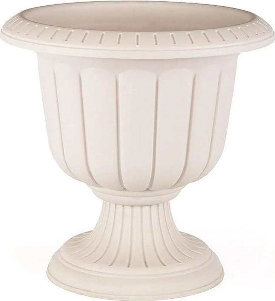 Pot de fleurs crème anti-décoloration UV 47L Nergiz 60 cm durable haut