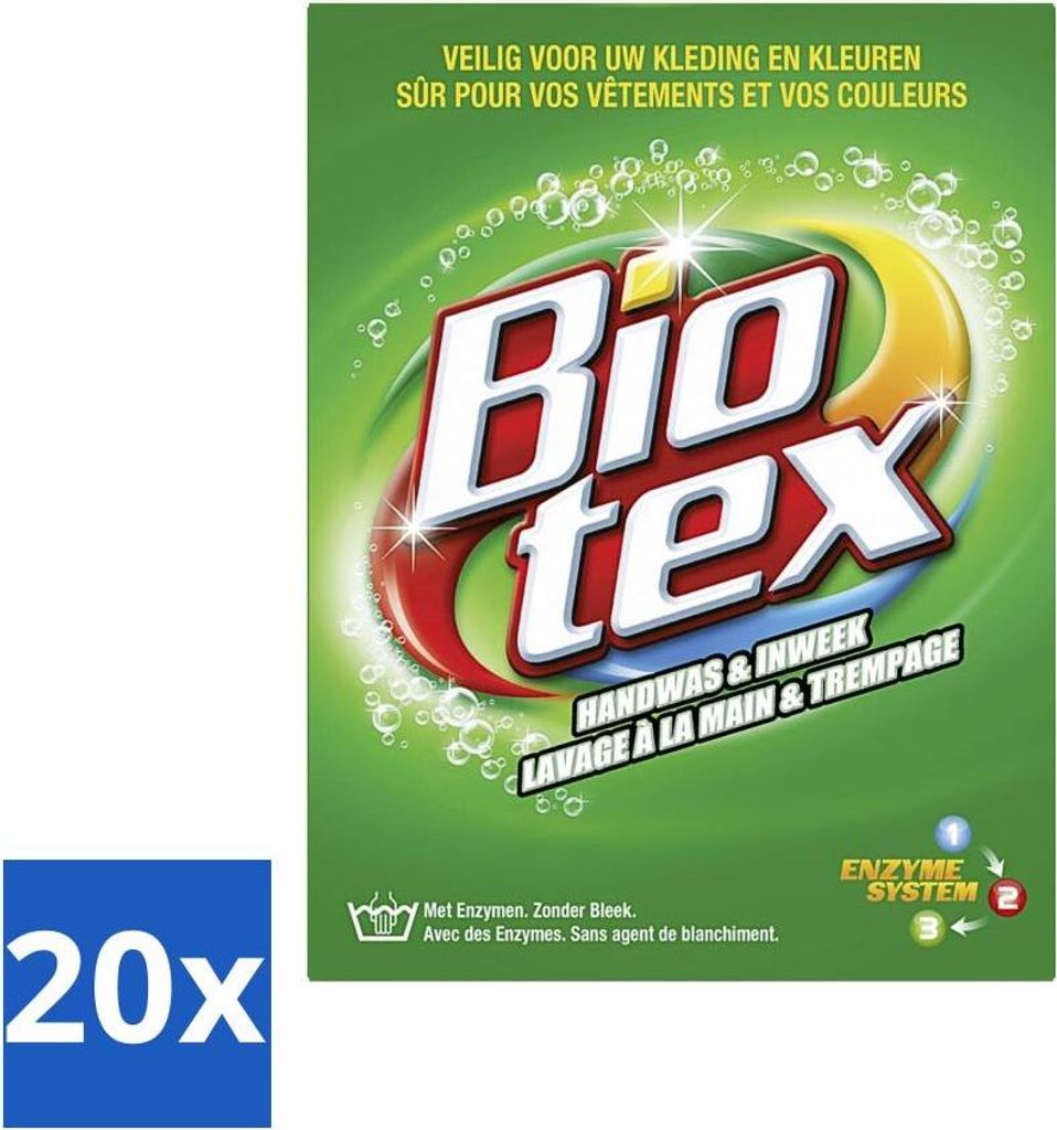 Biotex Handwasch- und Einweichpulver 720 gr - Vorteilspack - 20 Stücke
