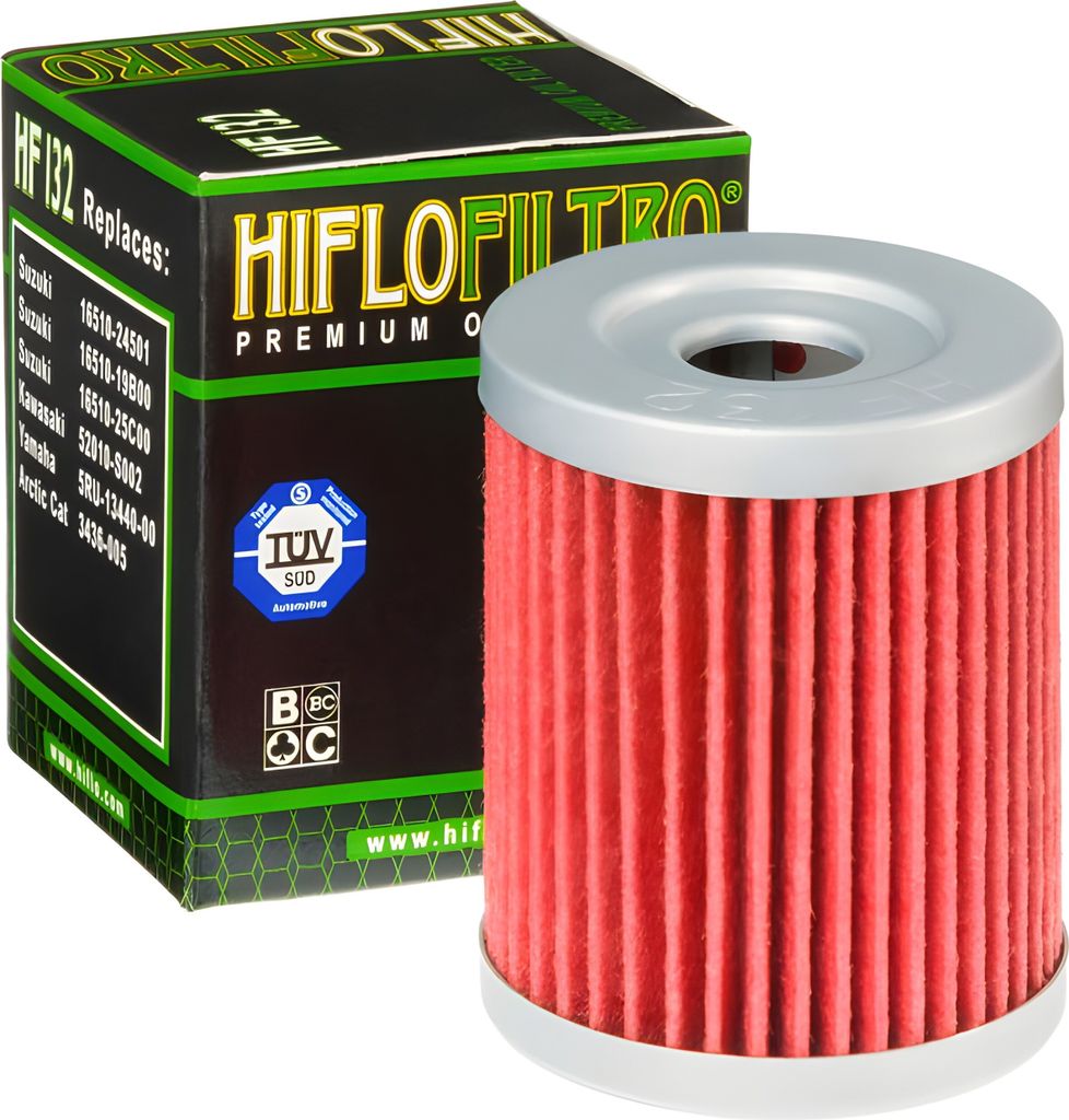 Hiflo Ölfilter HF132 kompatibel mit Arctic Cat 250, Suzuki DR 125 S, RV 125 Van Van