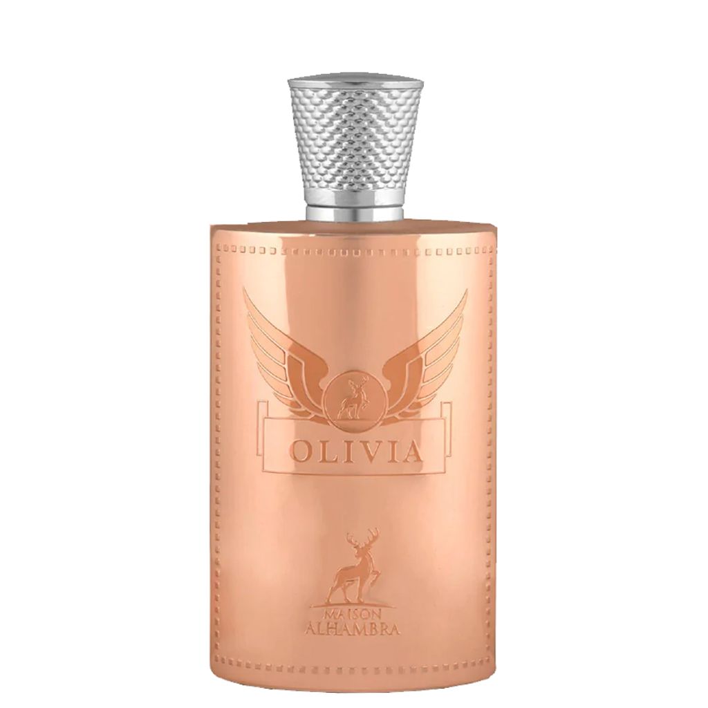A bottle of Maison Alhambra Olivia Eau De Parfum for women.