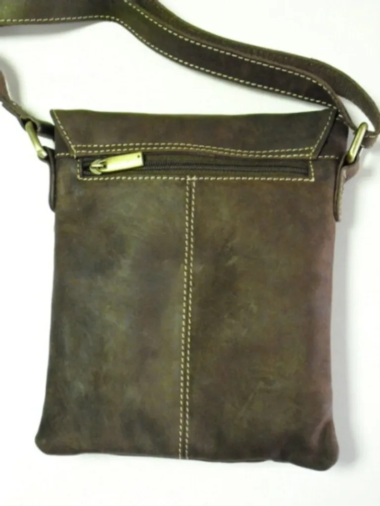 Sac à bandoulière Enrico Benetti 27535 marron en similicuir vintage