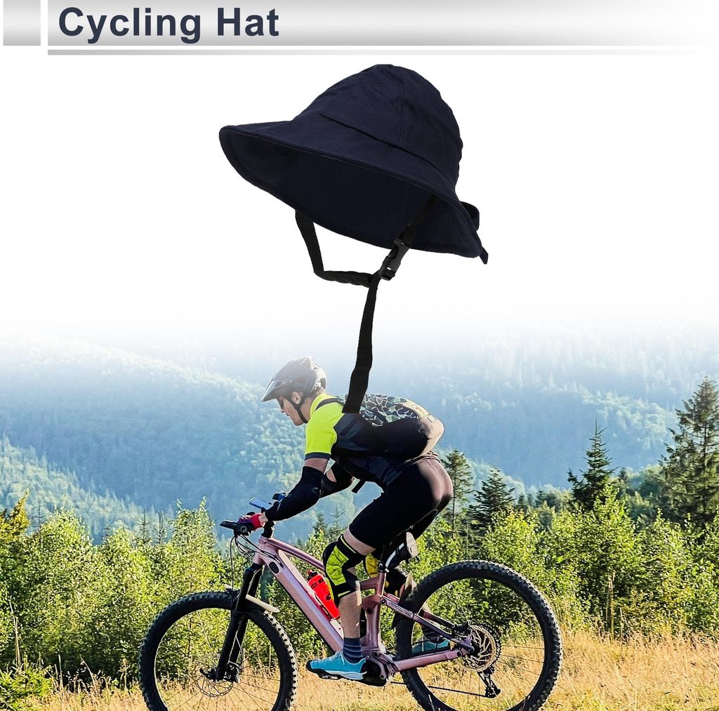Fahrradmütze Atmungsaktiv Sonnenschutz Hartschalenunterzieher Baumwolle Marineblau 37x27cm 1 Stück