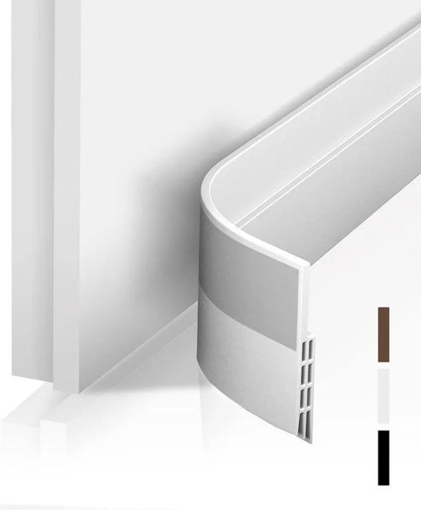 Bourrelet de porte adhésif 400x5cm blanc contre les courants d'air