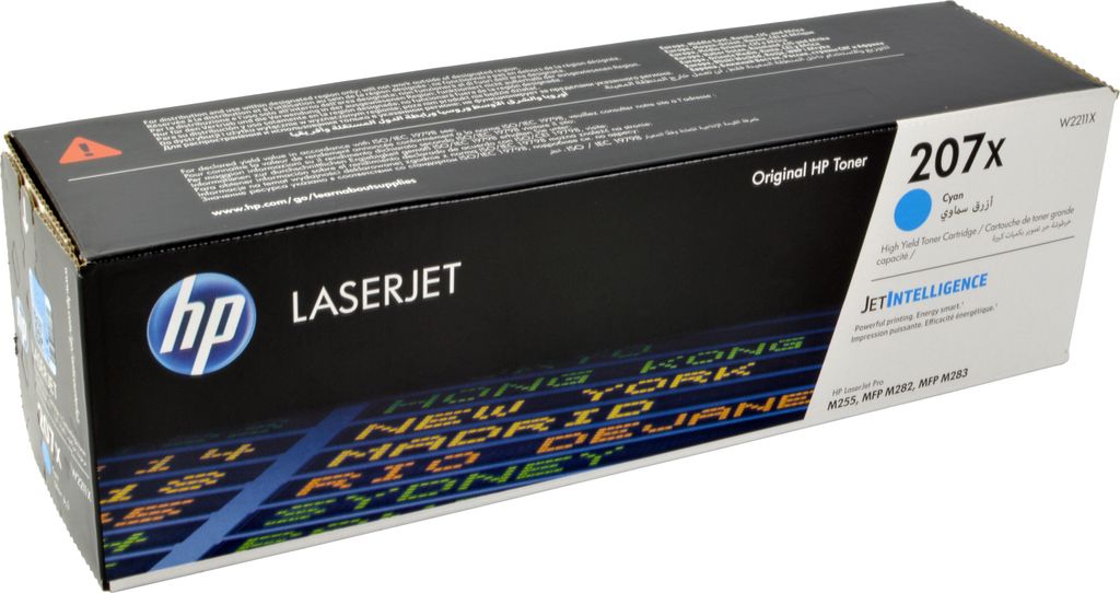 HP 207X Cyan Original LaserJet Tonerkartusche mit hoher Produktbild 