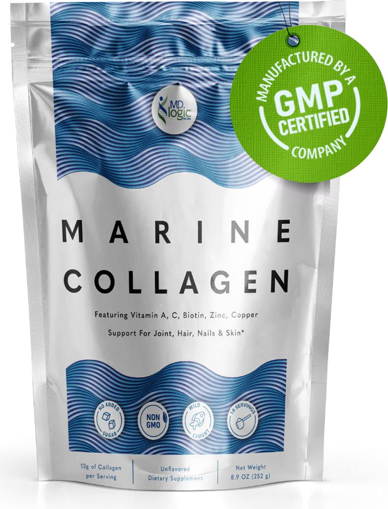 MD Logic Health Marine Kollagen - Kollagenpulver - 18 Zuckerfreie Portionen