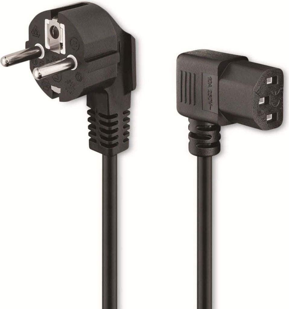 Goobay 96042 Cavo di alimentazione nero 1,5 m accoppiatore Immagine del prodotto 