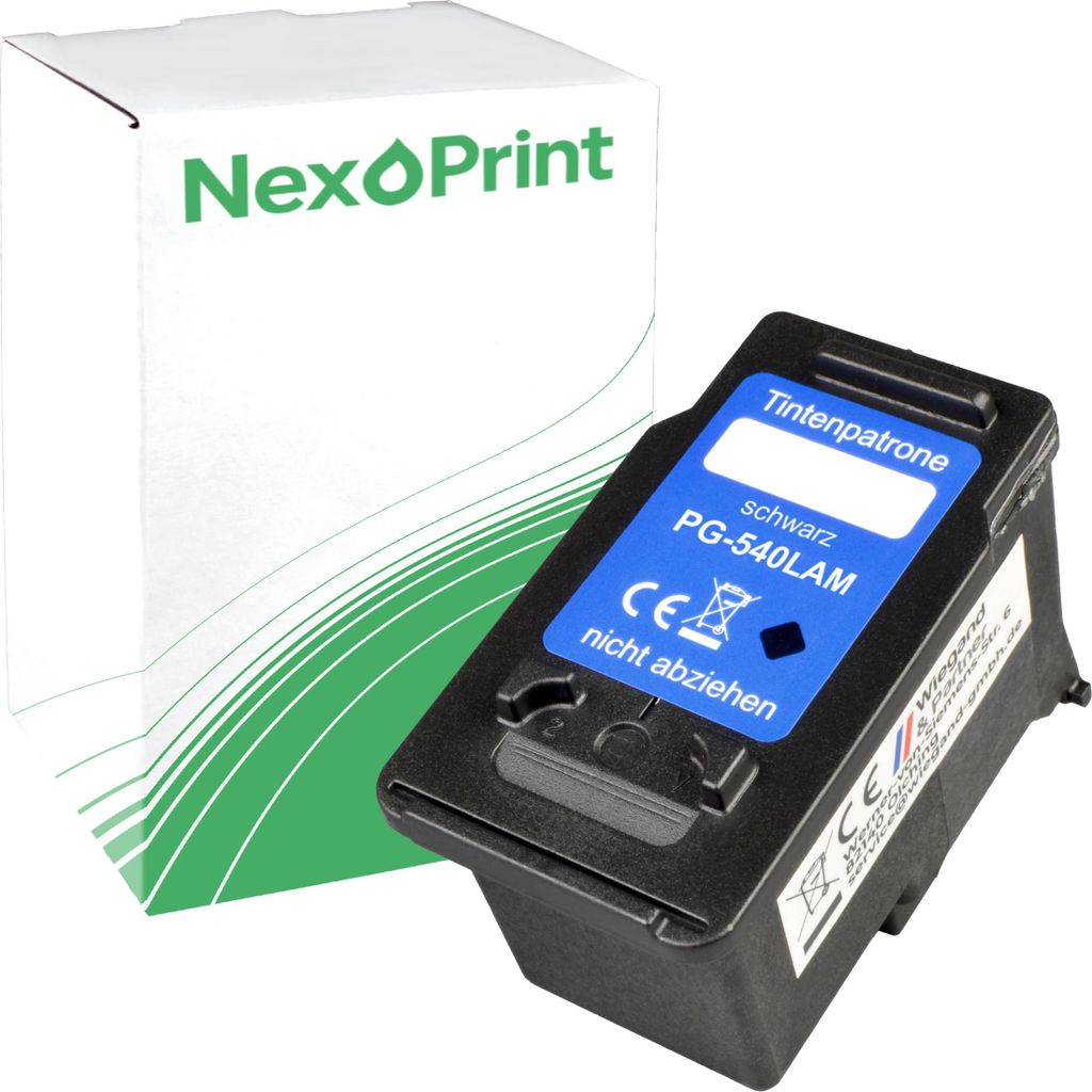 NexoPrint PG-540L schwarz Druckerpatronen kompatibel zu Canon Pixma MG 3520 Pixma MG 3550 Pixma MG 3550 red ca. 500 Seiten