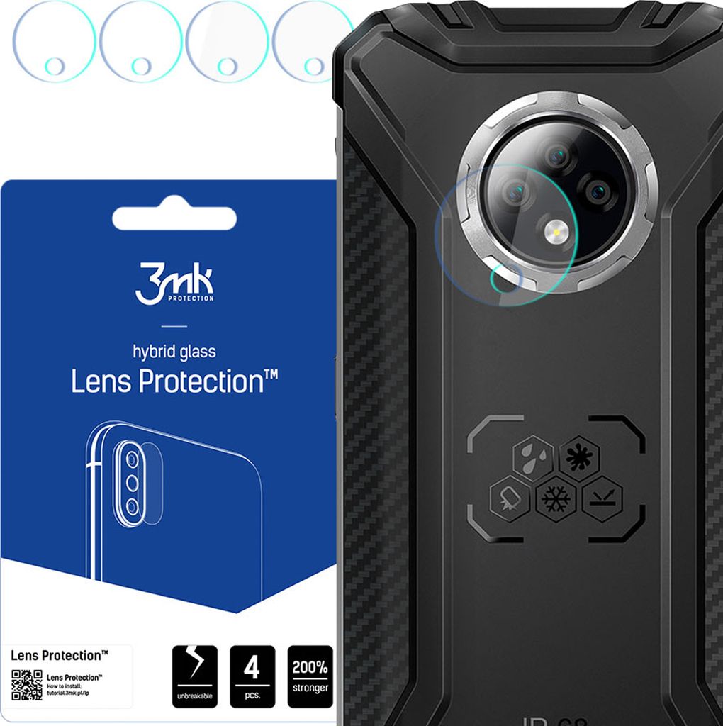 3mk Hybridglas Lens Protection für Kruger & Matz Drive 9 Kamera Objektiv Kameralinse 0,16mm 6H (4 Stück)