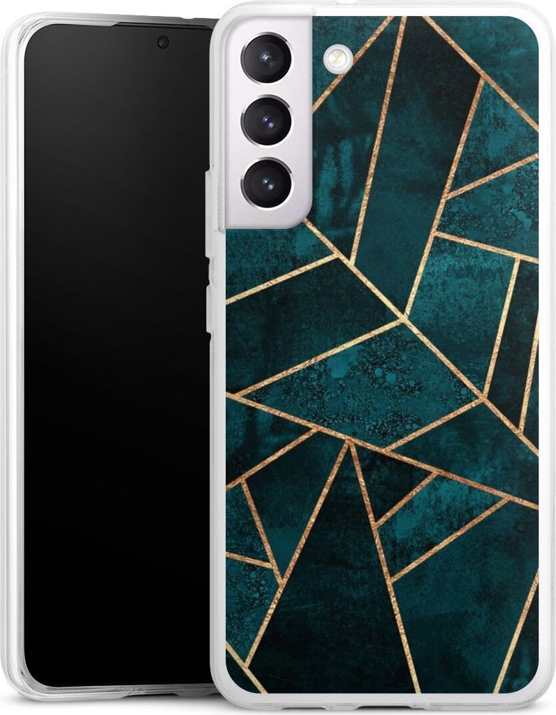 DeinDesign Handyhülle für Samsung Galaxy S22+ Silikon Hülle Case Smartphone Schutzhülle Elisabeth Fredriksson Gold & Kupfer Stein