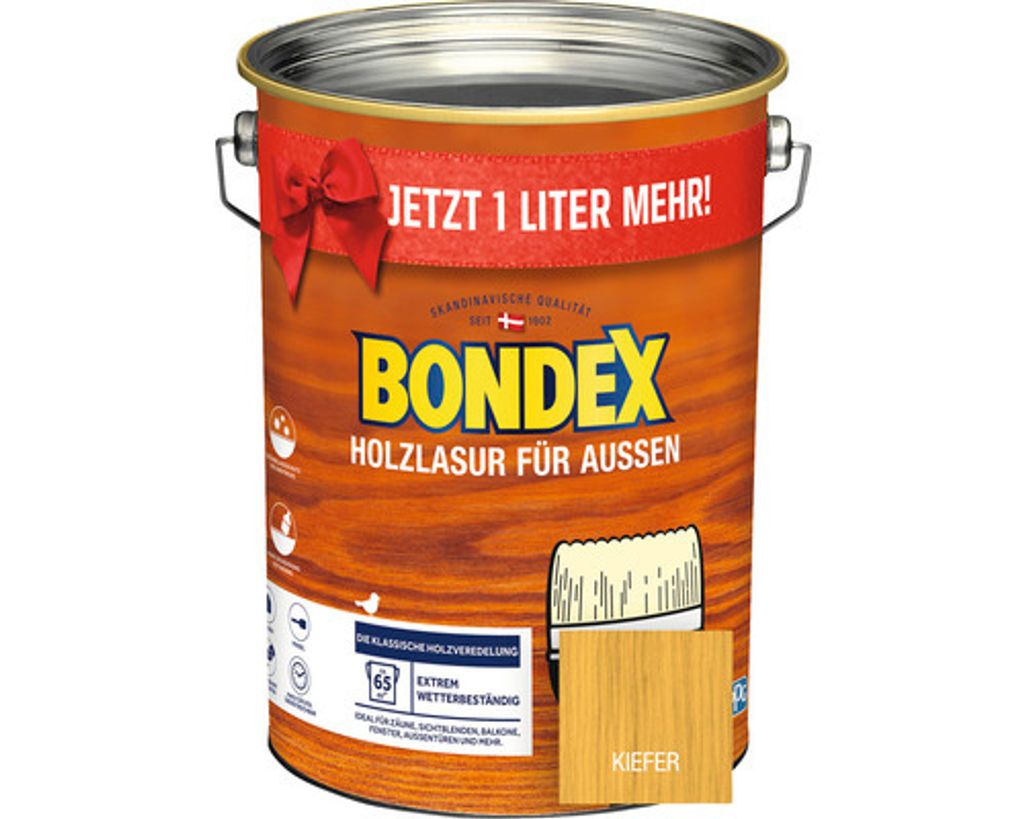 BONDEX Holzschutzlasur kiefer hell 5 L Produktbild 